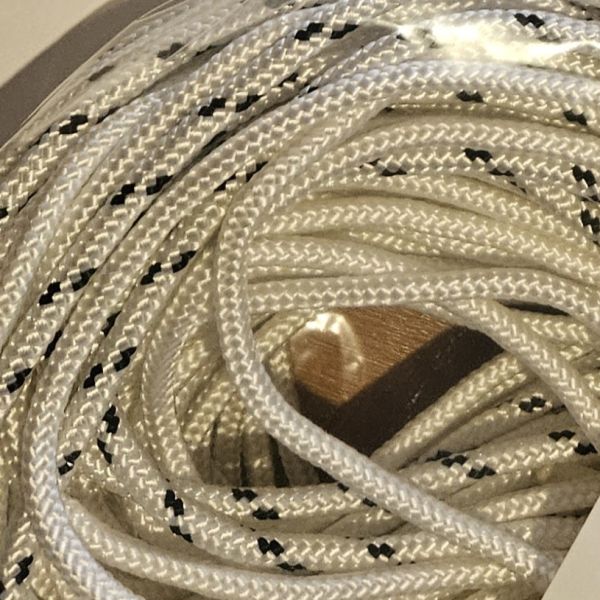 Soft White braided rope 6mm. 3M long